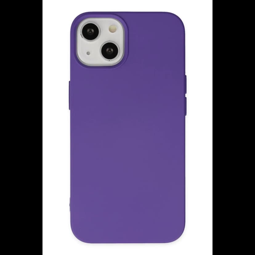 Newface Apple iPhone 14 Plus Kılıf Nano içi Kadife Silikon - Mor
