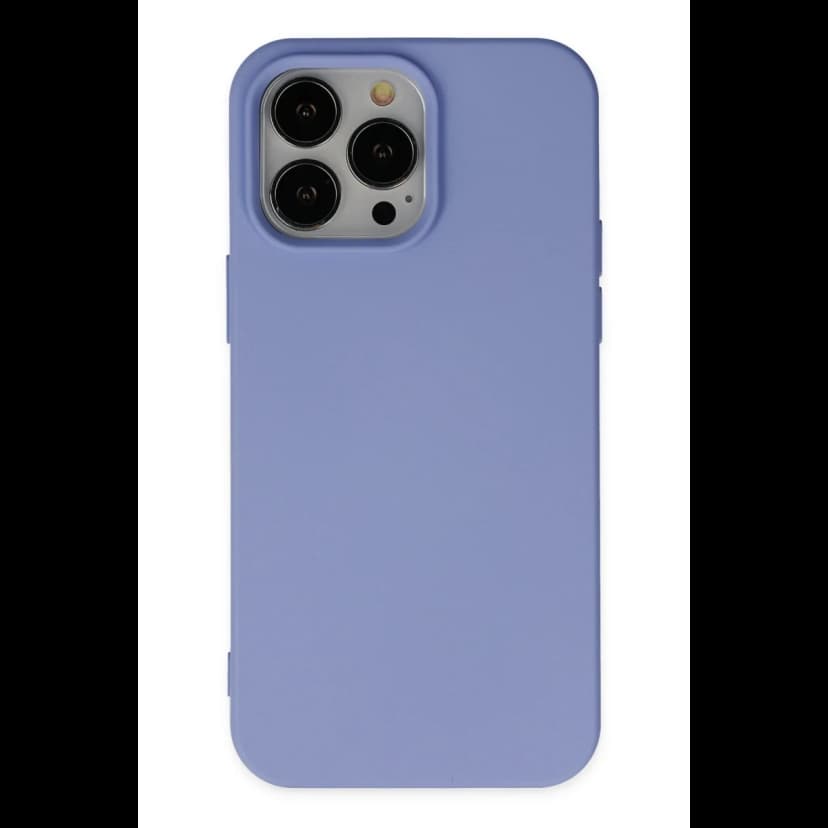 Newface Apple iPhone 14 Pro Kılıf Nano içi Kadife Silikon - Lila