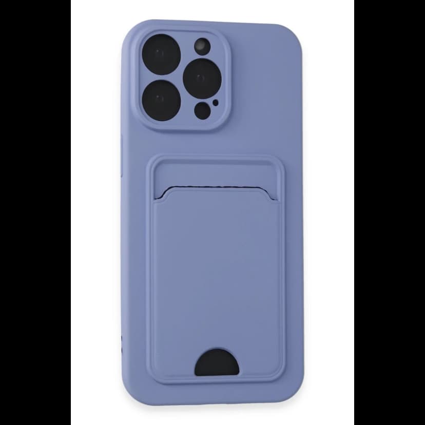 Newface Apple iPhone 14 Pro Max Kılıf Kelvin Kartvizitli Silikon - Lila