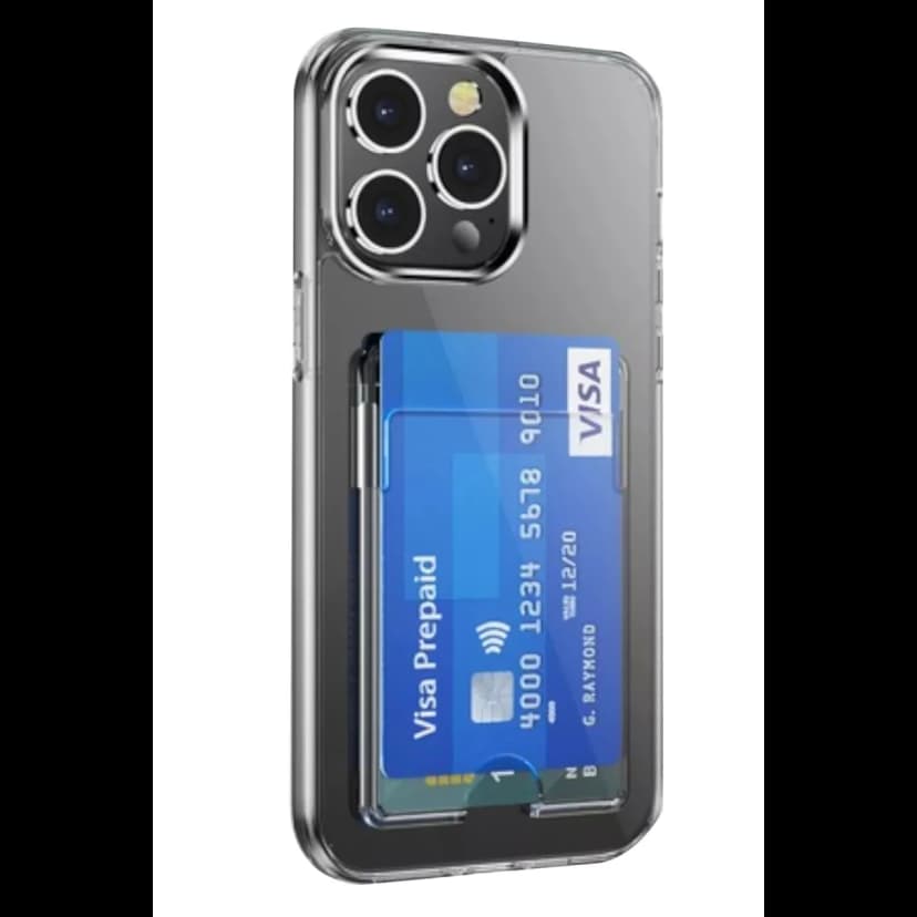 Newface Apple iPhone 14 Pro Max Kılıf Kart Şeffaf Silikon - Şeffaf