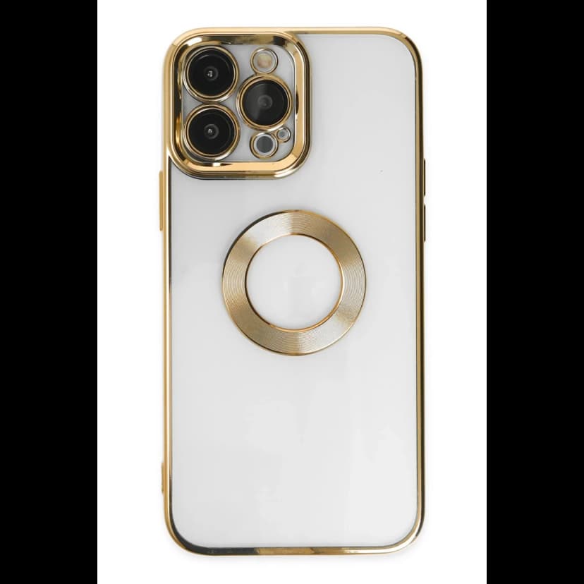 Newface Apple iPhone 14 Pro Max Kılıf Slot Silikon - Gold