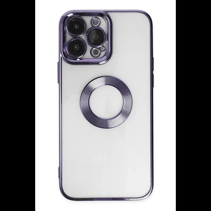 Newface Apple iPhone 14 Pro Max Kılıf Slot Silikon - Mor