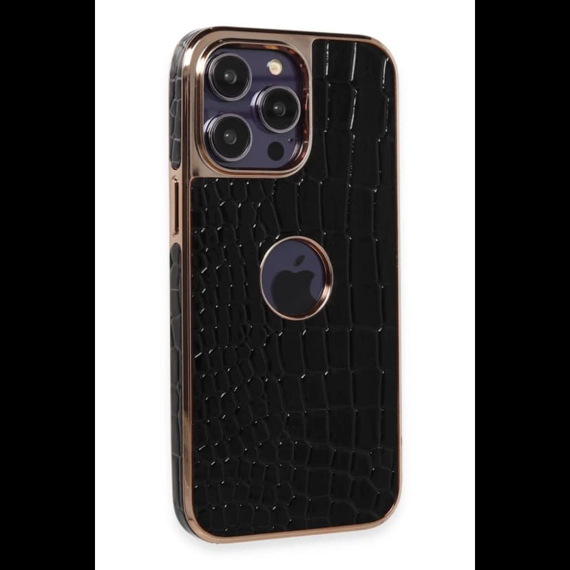 Newface Apple iPhone 14 Pro Kılıf Snake Kapak - Siyah