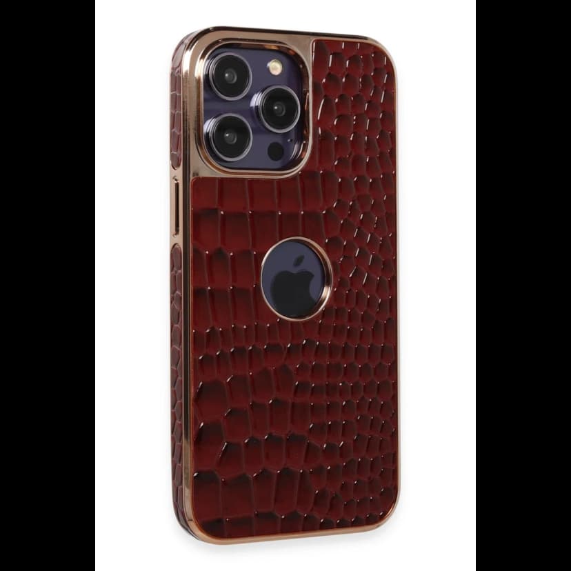 Newface Apple iPhone 14 Pro Kılıf Snake Kapak - Bordo