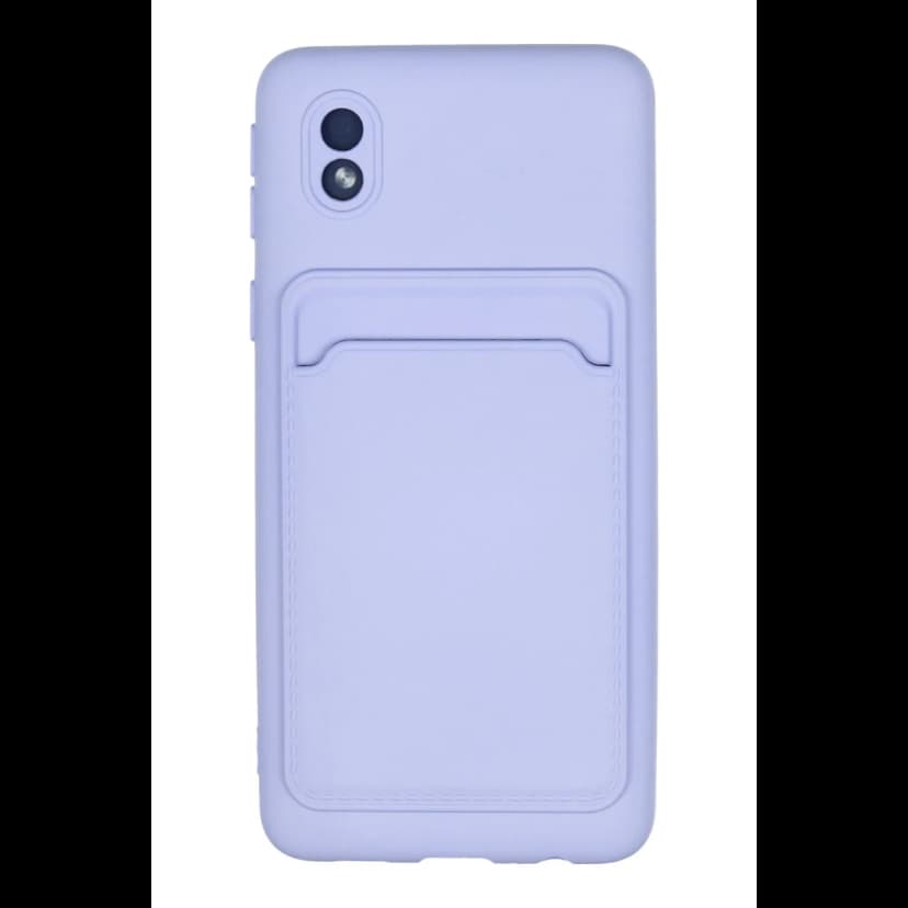 Newface Samsung Galaxy A01 Core Kılıf Kelvin Kartvizitli Silikon - Lila