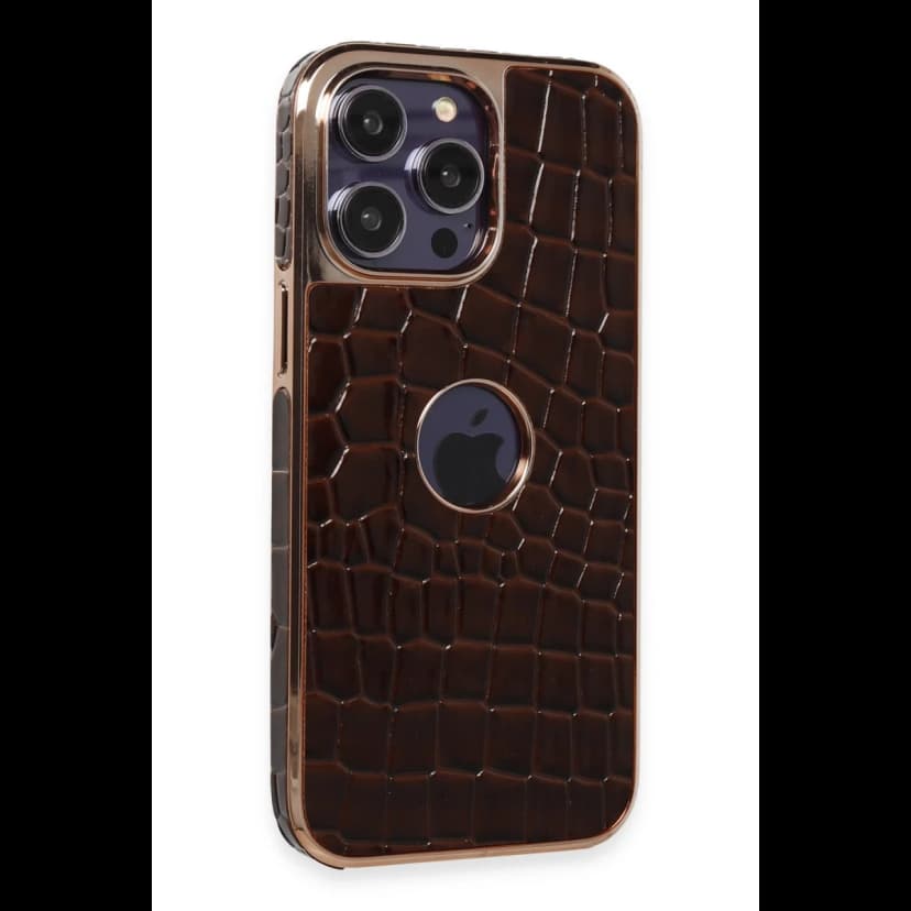 Newface Apple iPhone 14 Pro Max Kılıf Snake Kapak - Bordo