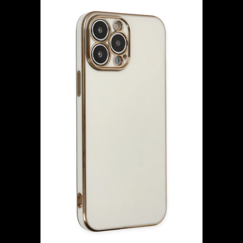 Newface Apple iPhone 14 Pro Max Kılıf Volet Silikon - Beyaz