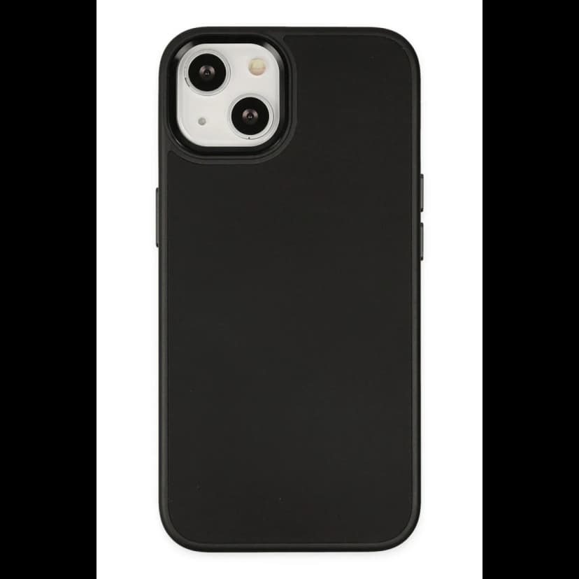 Newface Apple iPhone 14 Plus Kılıf Asya Deri Silikon - Siyah