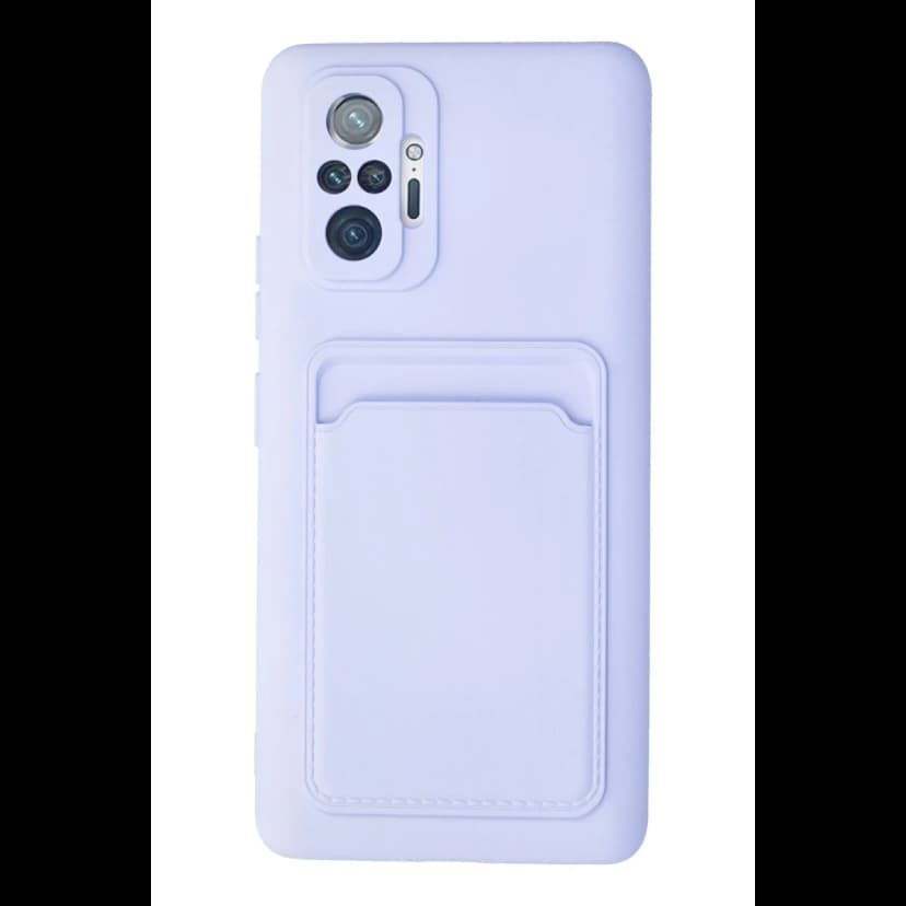 Newface Xiaomi Redmi Note 10 Pro Kılıf Kelvin Kartvizitli Silikon - Lila