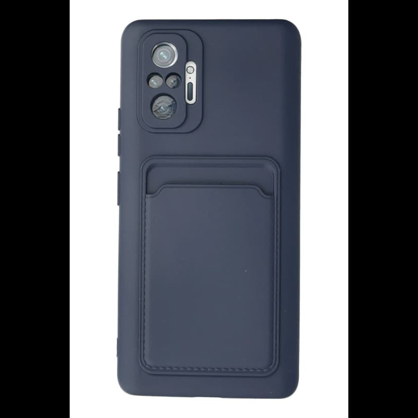 Newface Xiaomi Redmi Note 10 Pro Kılıf Kelvin Kartvizitli Silikon - Lacivert