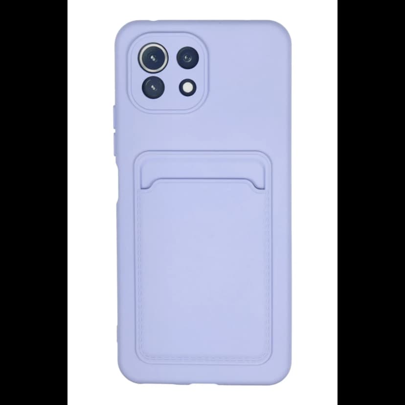 Newface Xiaomi Mi 11 Kılıf Kelvin Kartvizitli Silikon - Lila