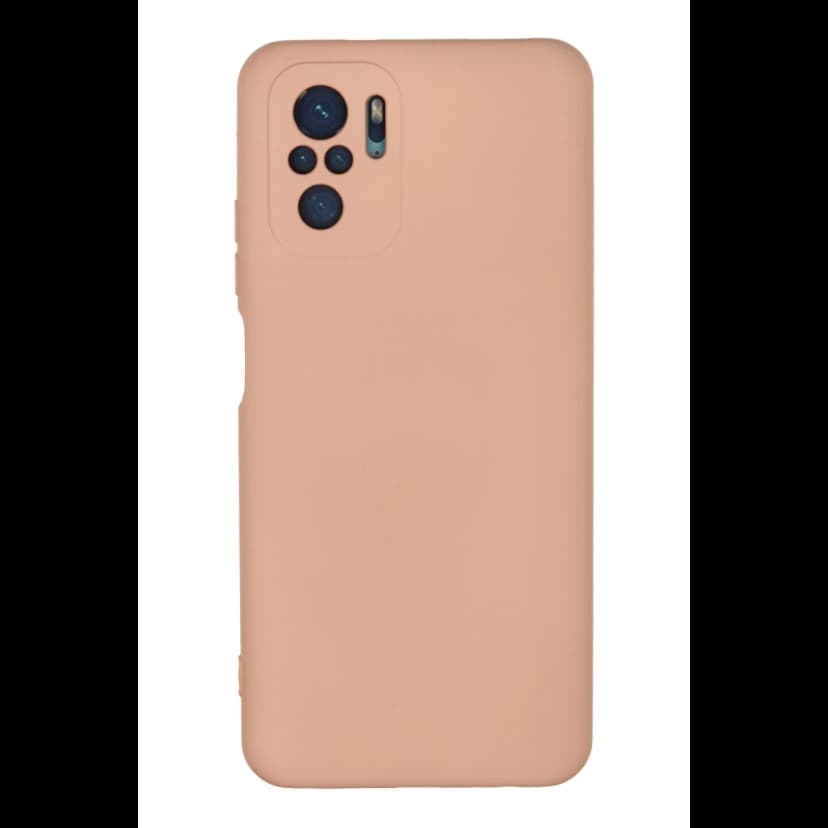 Newface Xiaomi Redmi Note 10 Kılıf Nano içi Kadife Silikon - Pudra