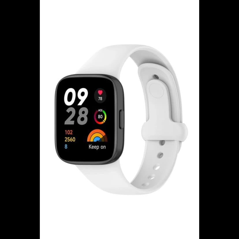 Newface Xiaomi Redmi Watch 3 Origin Silikon Kordon - Beyaz