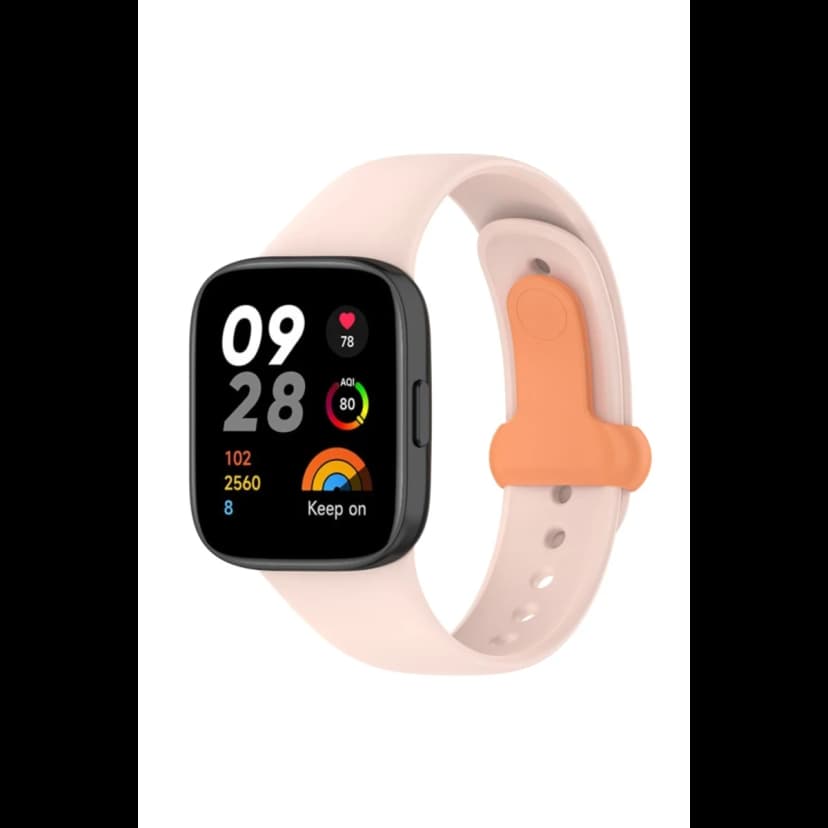 Newface Xiaomi Redmi Watch 3 Origin Silikon Kordon - Pudra