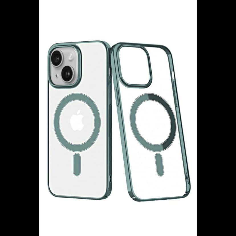 Newface Apple iPhone 14 Plus Kılıf Element Magneticsafe Sert Kapak - Köknar Yeşili