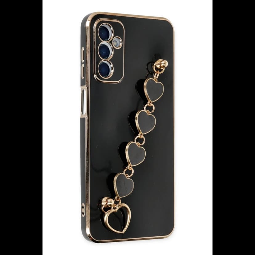 Newface Samsung Galaxy M23 Kılıf Esila Silikon - Siyah