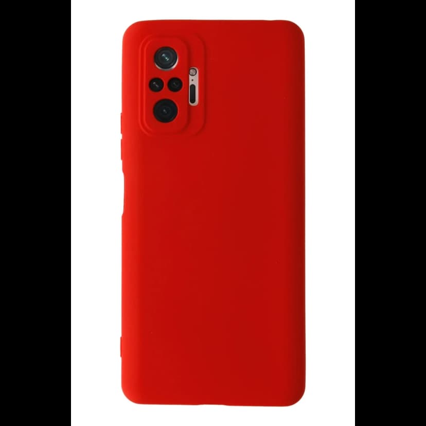 Newface Xiaomi Redmi Note 10 Pro Kılıf Nano içi Kadife Silikon - Kırmızı