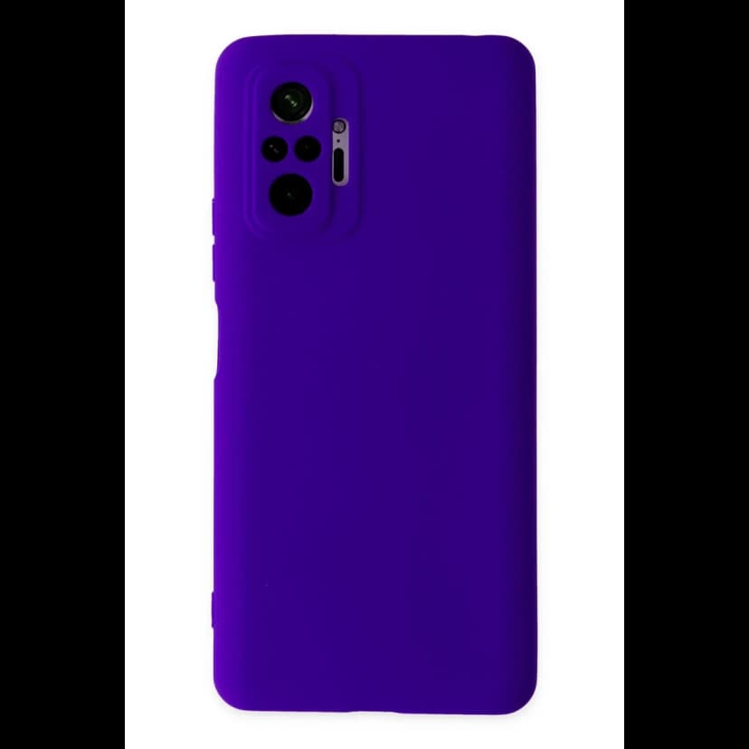 Newface Xiaomi Redmi Note 10 Pro Kılıf Nano içi Kadife Silikon - Mor