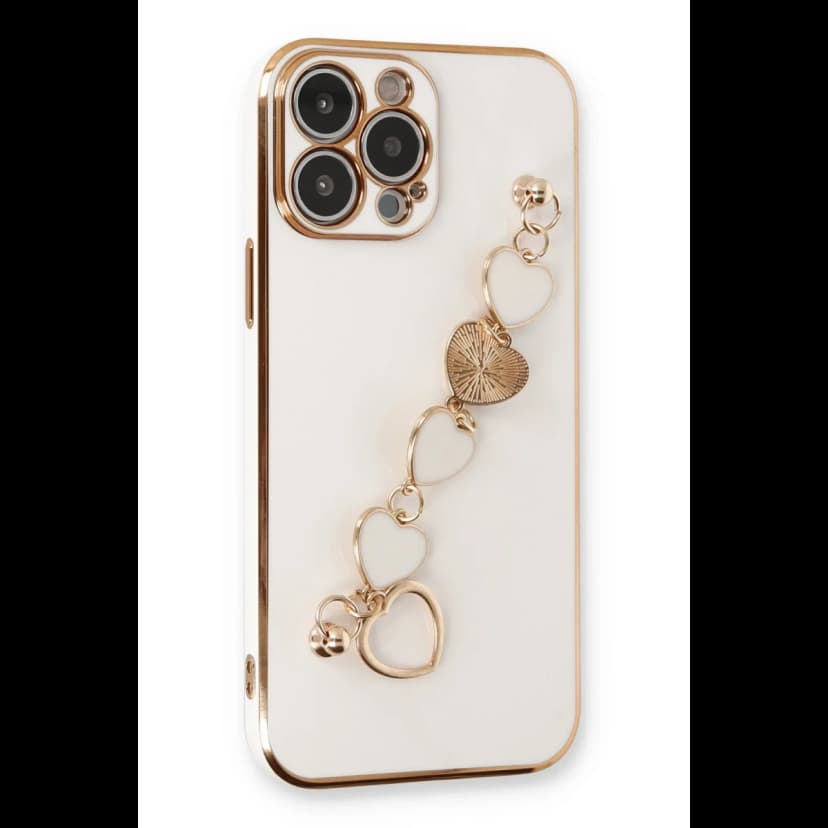 Newface Apple iPhone 14 Pro Kılıf Esila Silikon - Beyaz