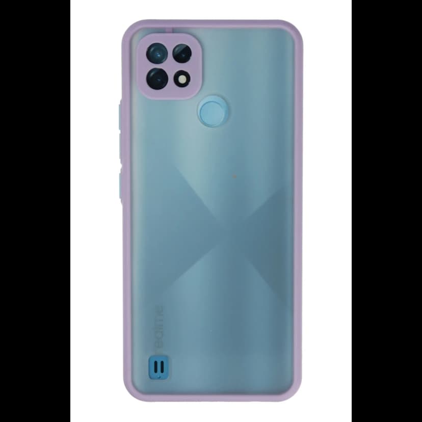 Newface Realme C21 Kılıf Montreal Silikon Kapak - Mor