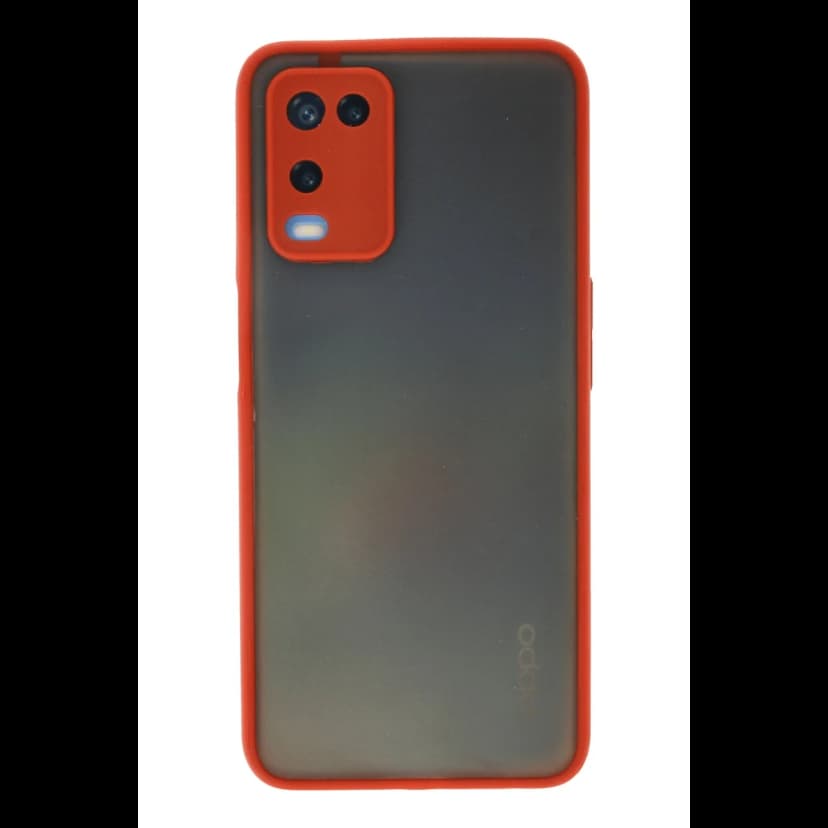 Newface Oppo A54 4G Kılıf Montreal Silikon Kapak - Kırmızı