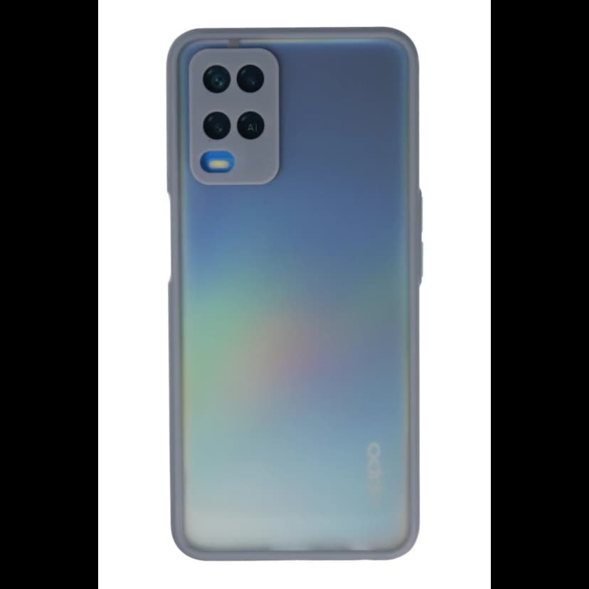 Newface Oppo A54 4G Kılıf Montreal Silikon Kapak - Gri