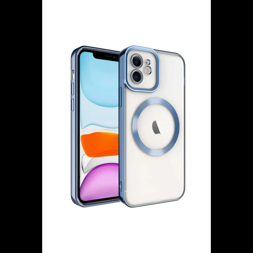 Newface Apple iPhone 11 Kılıf Kross Magneticsafe Kapak - Sierra Blue