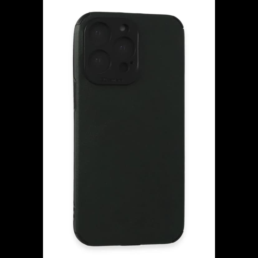 Newface Apple iPhone 15 Pro Max Kılıf Loop Deri Silikon - Yeşil