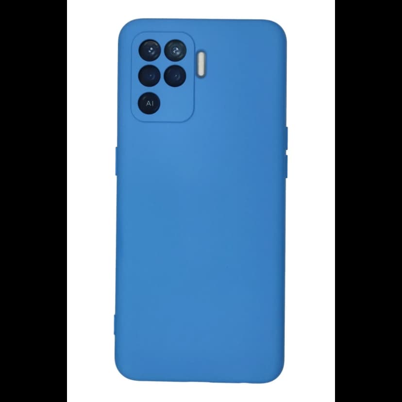 Newface Oppo Reno 5 Lite Kılıf Nano içi Kadife Silikon - Mavi