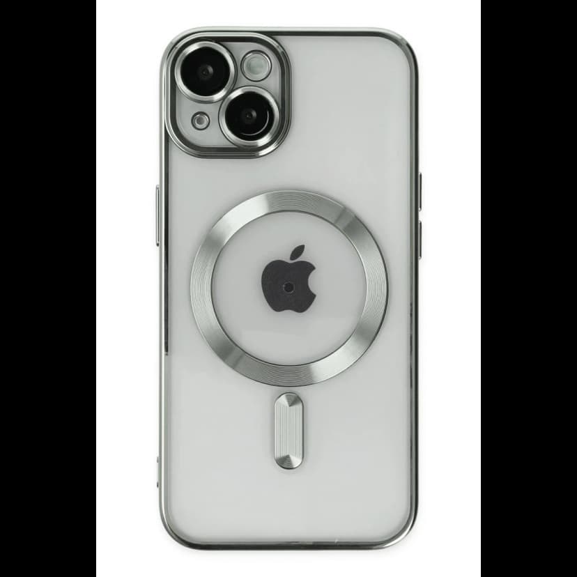 Newface Apple iPhone 14 Kılıf Kross Magneticsafe Kapak - Gümüş