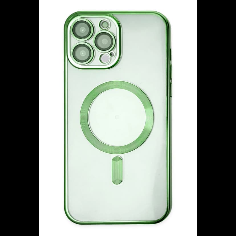 Newface Apple iPhone 14 Pro Kılıf Kross Magneticsafe Kapak - Koyu Yeşil