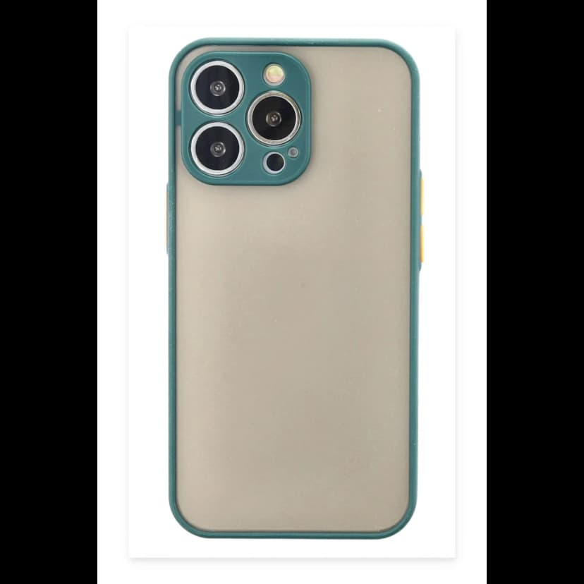 Newface Apple iPhone 15 Pro Kılıf Montreal Silikon Kapak - Yeşil