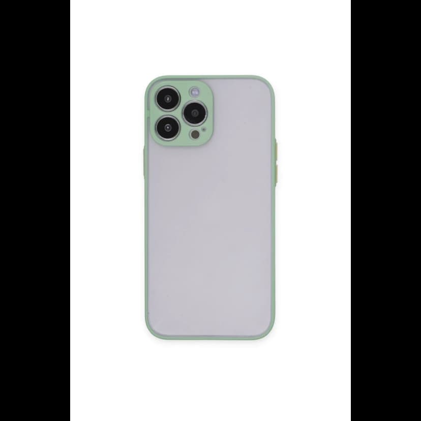 Newface Apple iPhone 15 Pro Max Kılıf Montreal Silikon Kapak - Açık Yeşil
