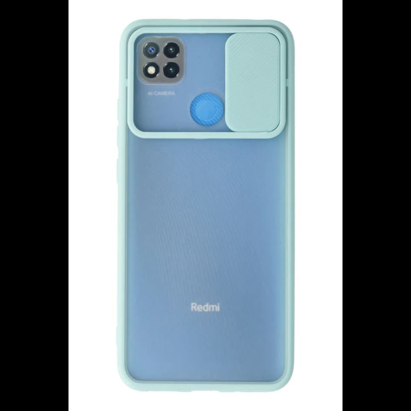 Newface Xiaomi Redmi 9C Kılıf Palm Buzlu Kamera Sürgülü Silikon - Turkuaz
