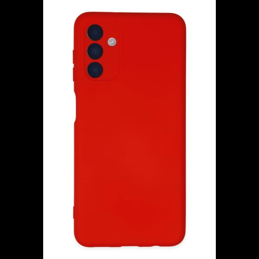 Newface Samsung Galaxy A04S Kılıf Nano içi Kadife Silikon - Kırmızı