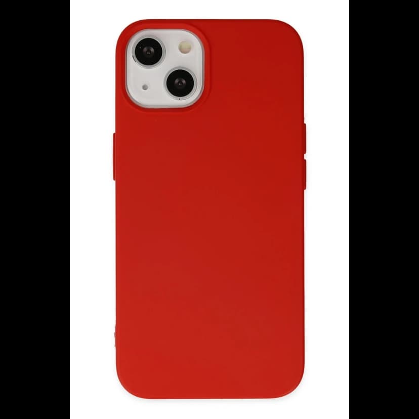 Newface Apple iPhone 15 Pro Kılıf Nano içi Kadife Silikon - Kırmızı