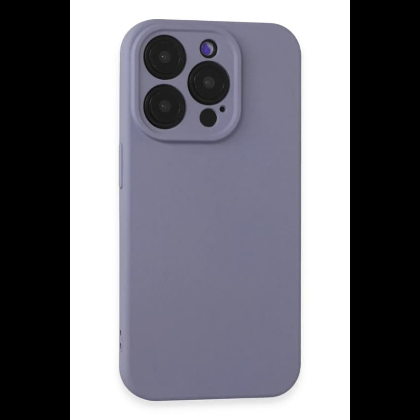 Newface Apple iPhone 15 Pro Kılıf Nano içi Kadife Silikon - Lila