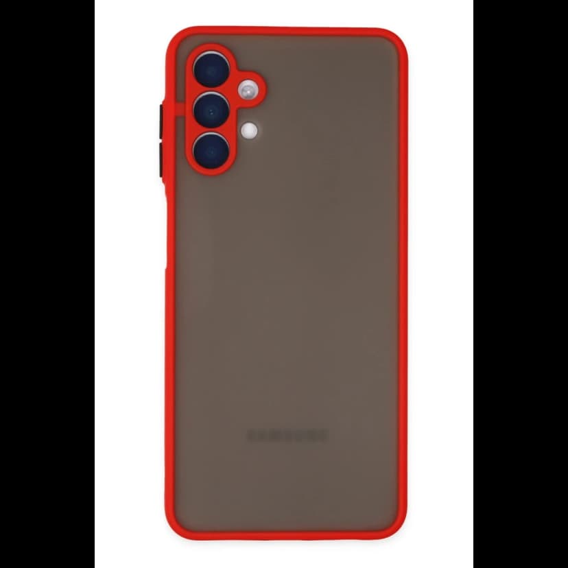 Newface Samsung Galaxy A04S Kılıf Montreal Silikon Kapak - Kırmızı