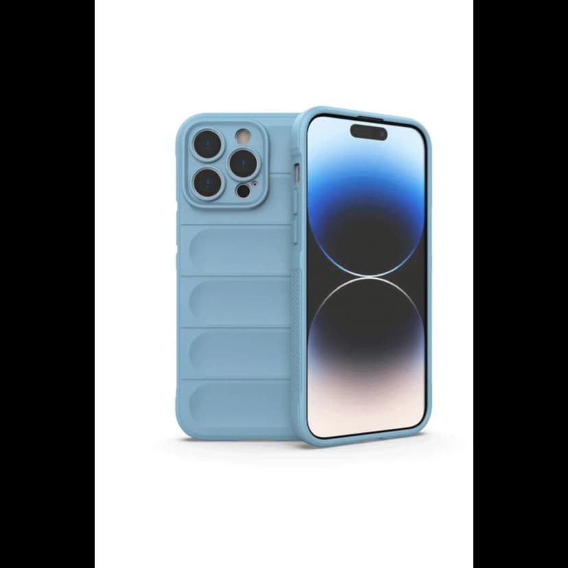 Newface Apple iPhone 15 Pro Max Kılıf Optimum Silikon - Sky Blue
