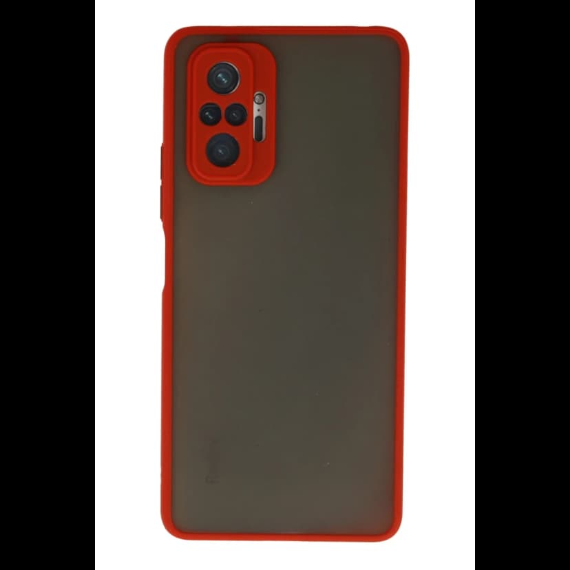 Newface Xiaomi Redmi Note 10 Pro Kılıf Montreal Silikon Kapak - Kırmızı
