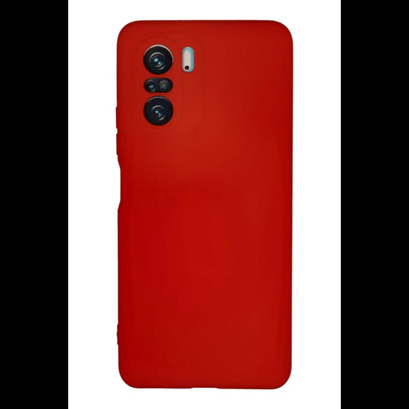 Newface Xiaomi Poco F3 Kılıf Nano içi Kadife Silikon - Kırmızı