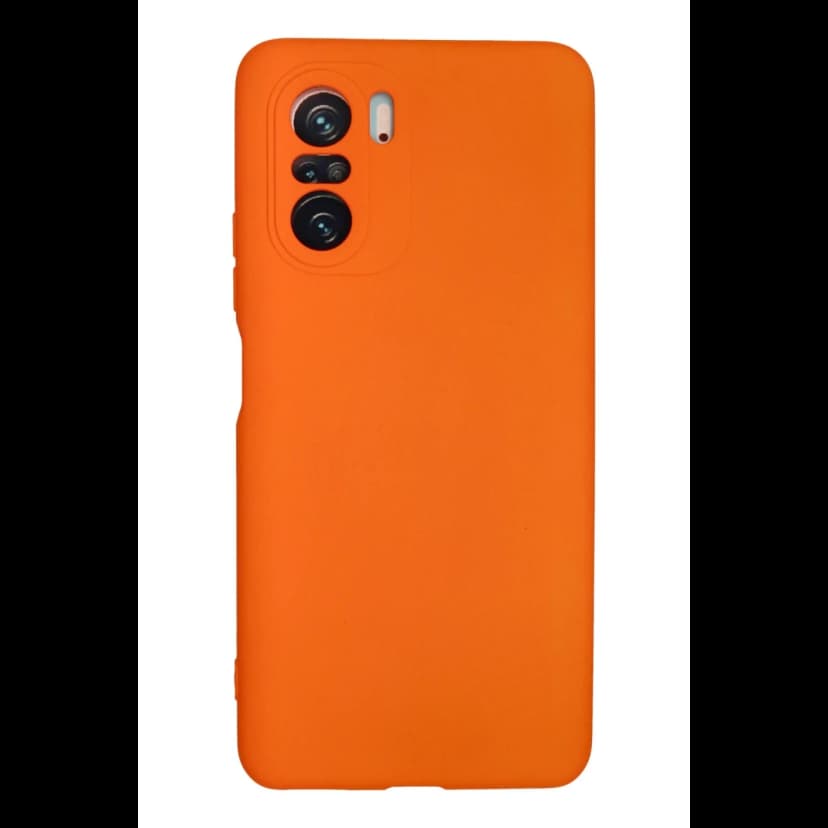Newface Xiaomi Poco F3 Kılıf Nano içi Kadife Silikon - Turuncu