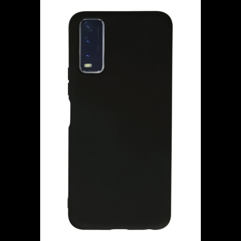 Newface Vivo Y11S Kılıf Nano içi Kadife Silikon - Siyah
