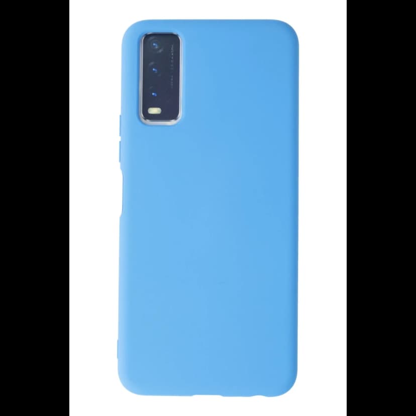 Newface Vivo Y11S Kılıf Nano içi Kadife Silikon - Mavi