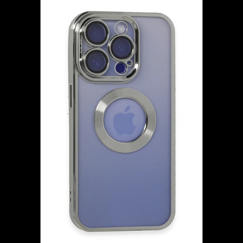 Newface Apple iPhone 15 Pro Kılıf Slot Silikon - Gümüş