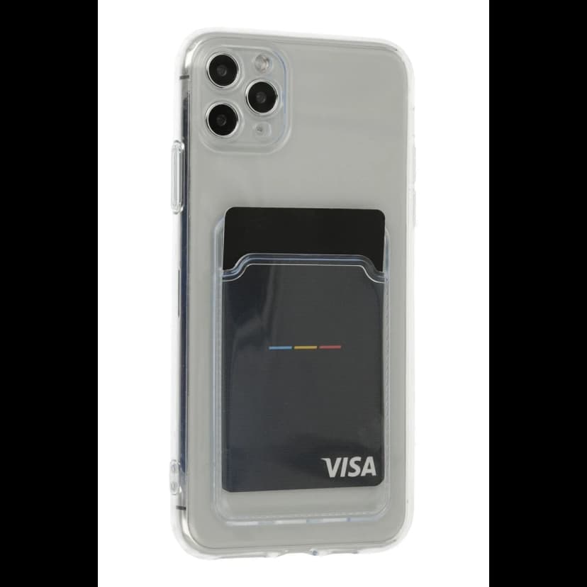 Newface Apple iPhone 11 Pro Max Kılıf Kart Şeffaf Silikon - Şeffaf