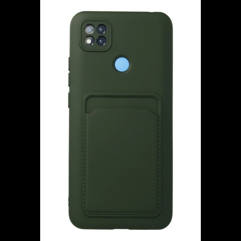 Newface Xiaomi Redmi 9C Kılıf Kelvin Kartvizitli Silikon - Koyu Yeşil