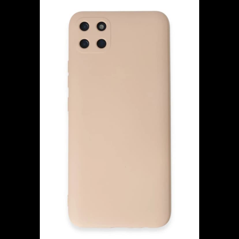 Newface Realme C11 Kılıf Nano içi Kadife Silikon - Pudra