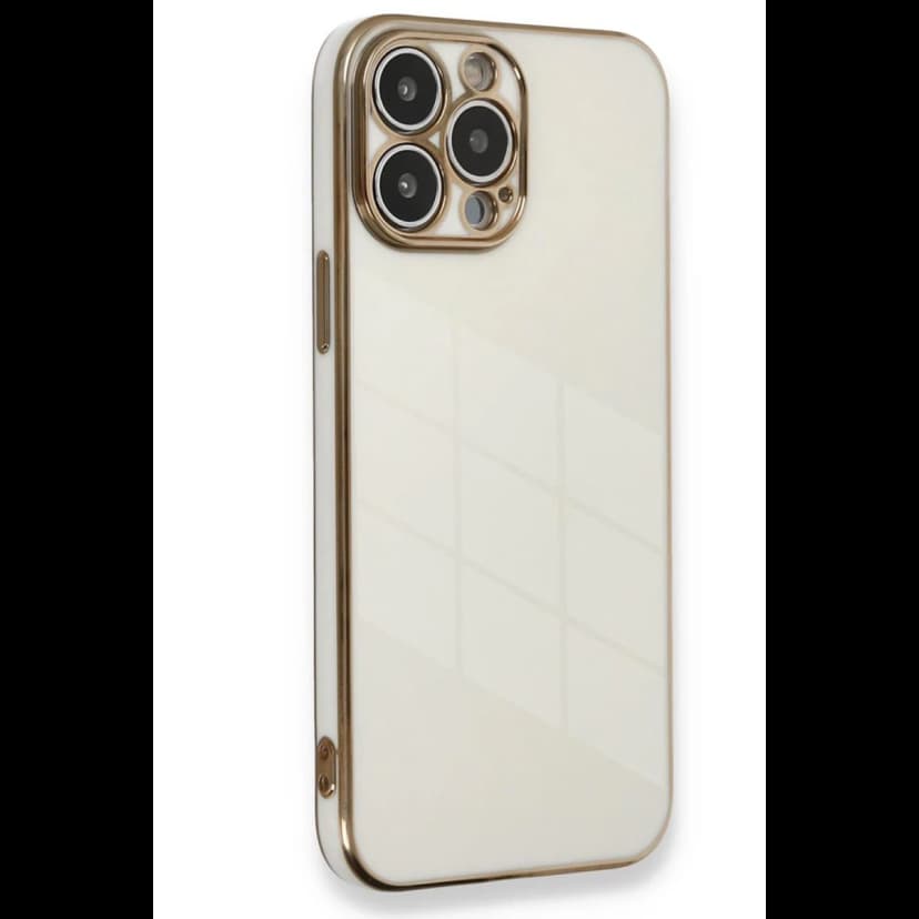 Newface Apple iPhone 15 Pro Kılıf Volet Silikon - Beyaz