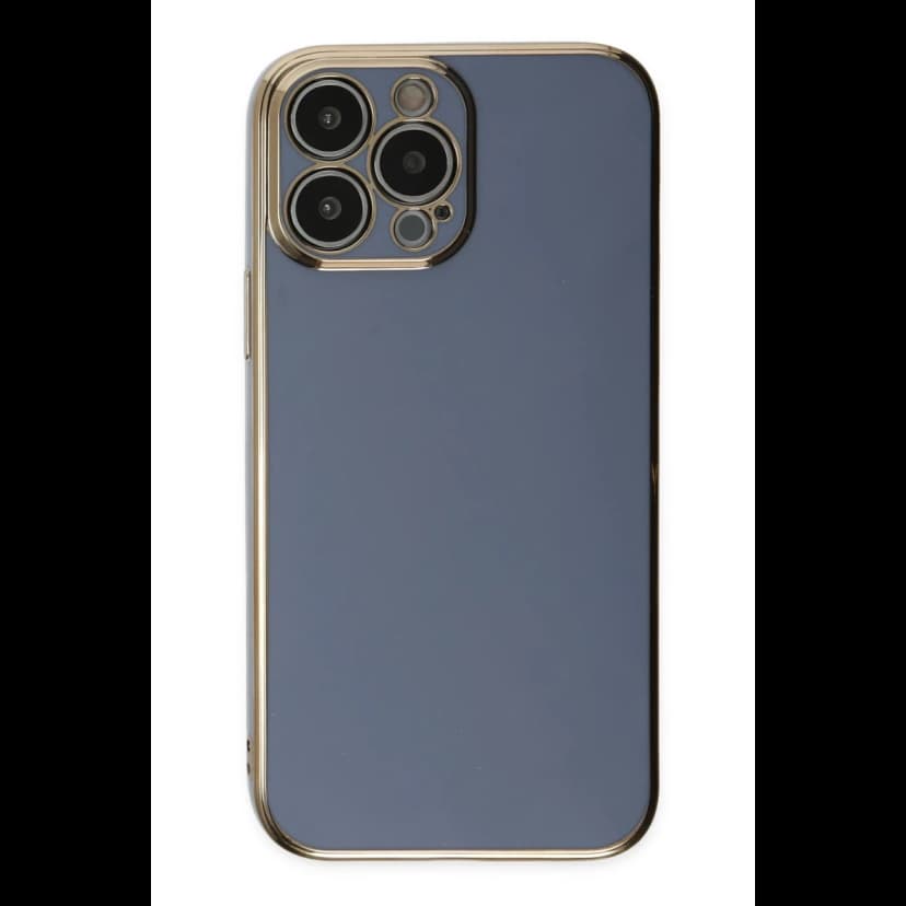 Newface Apple iPhone 15 Pro Max Kılıf Volet Silikon - Mavi